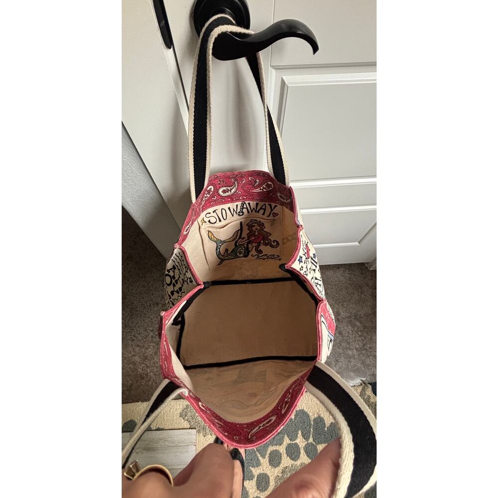 BRIGHTON SAIL AWAY CANVAS BEACH BAG EUC - Picture 4 of 5